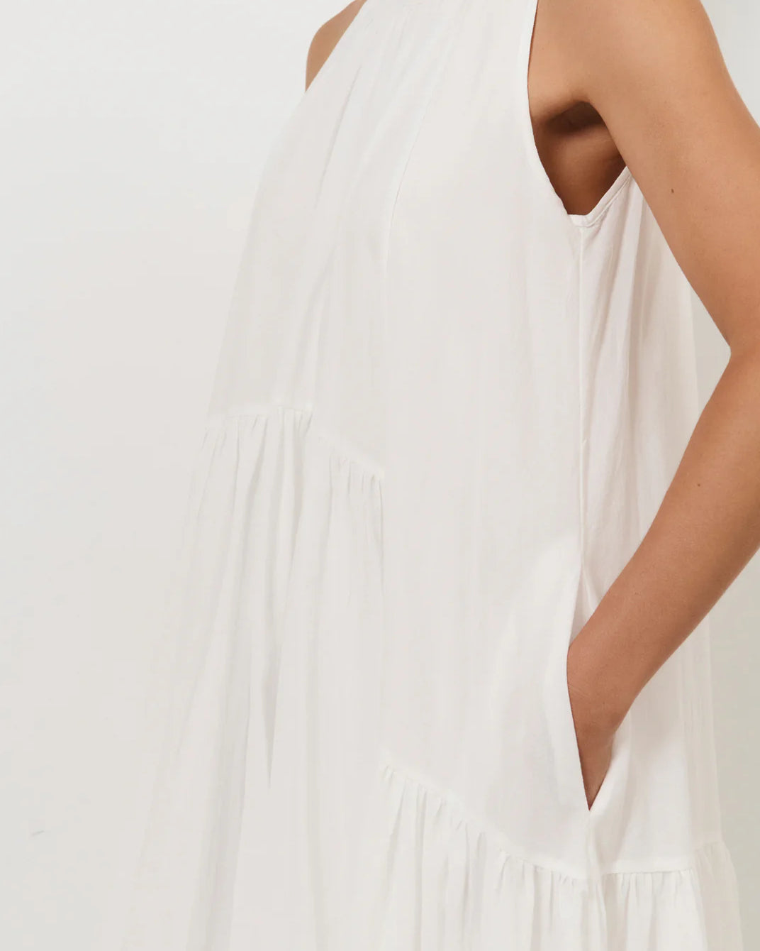 Ariah Midi Dress White - Global Free Style