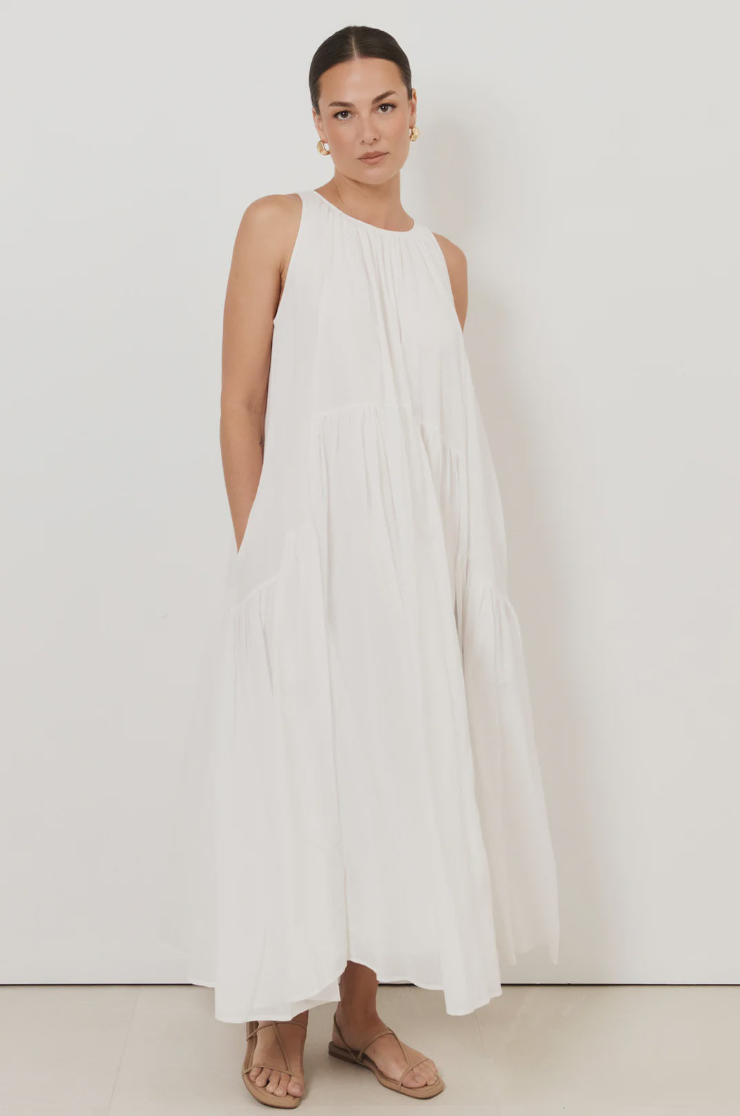 Ariah Midi Dress White Dresses Adorne S(8)