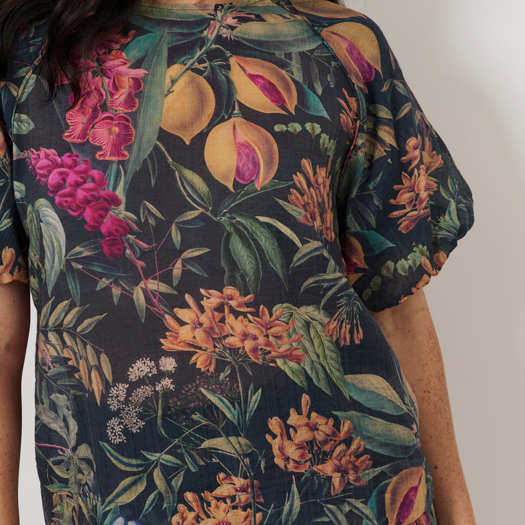 Santori Seville Print Top Tops Adorne