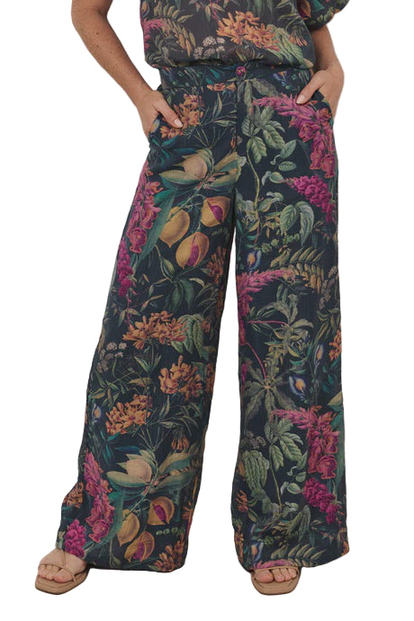 Parker Seville Print Wide Leg Pant Bottoms Adorne