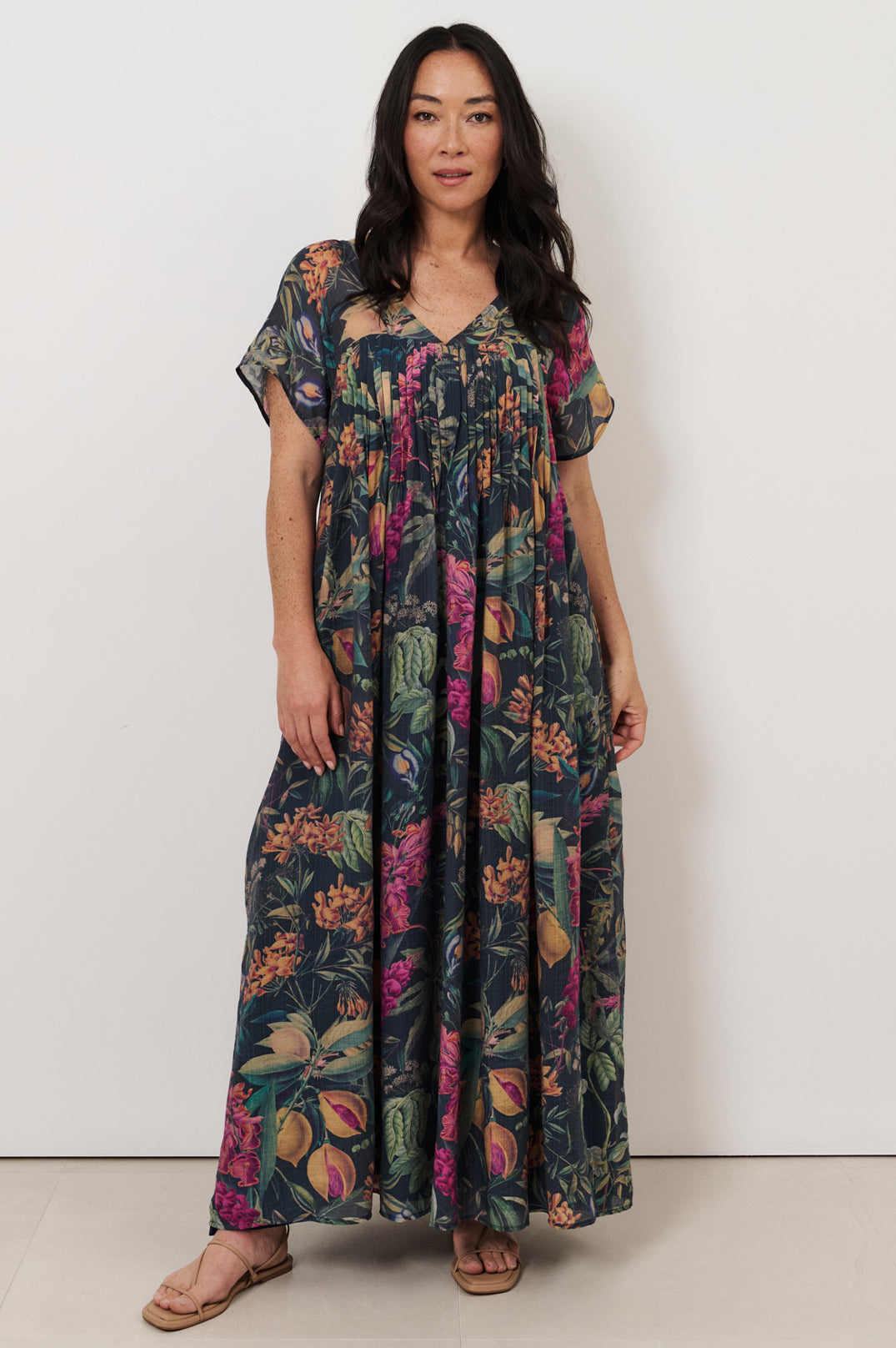 Sidney Seville Print Maxi Dress Dresses Adorne