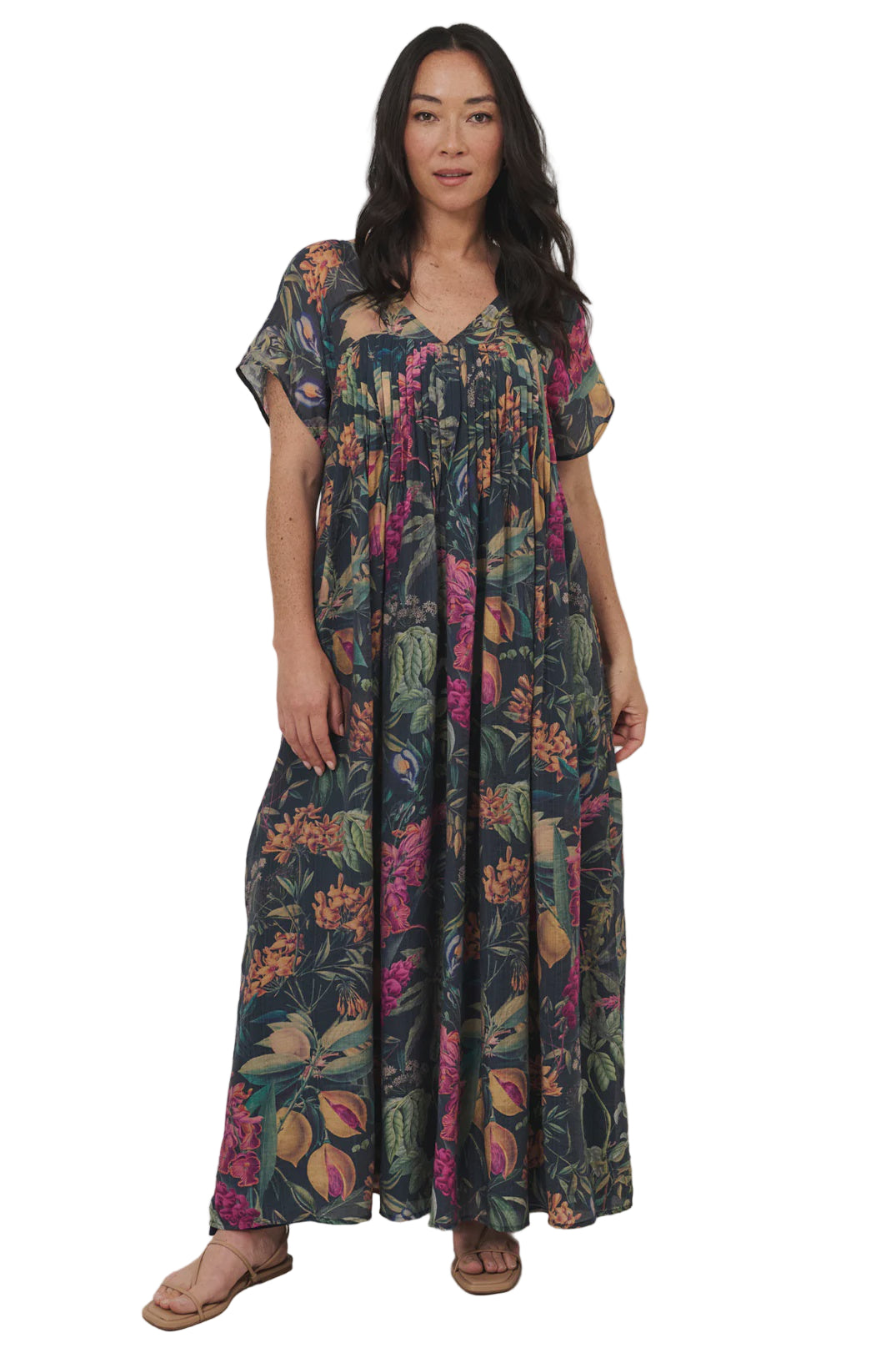 Sidney Seville Print Maxi Dress Dresses Adorne