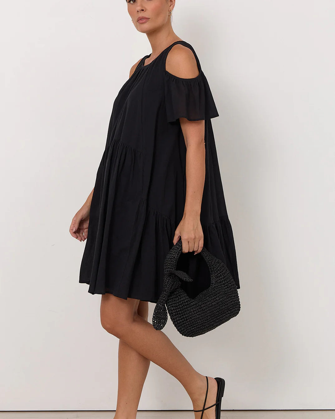Ariah Short Dress Black Dresses Adorne