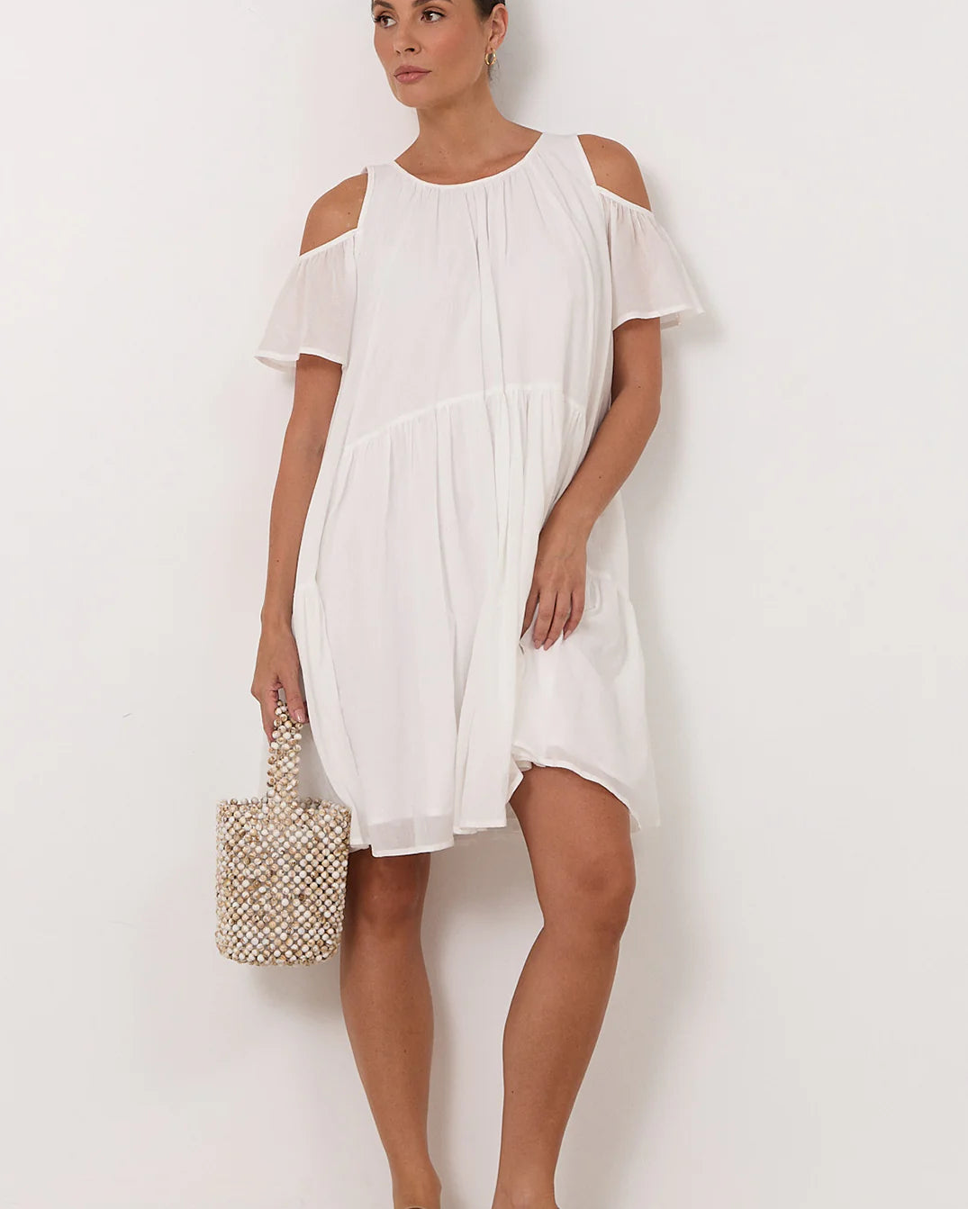 Ariah Short Dress White Dresses Adorne