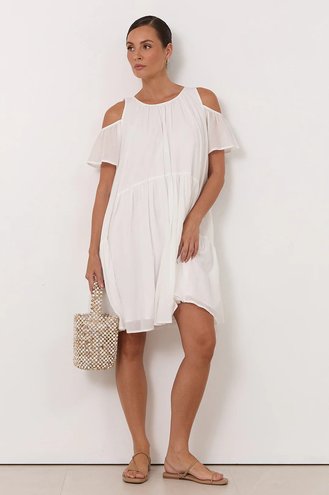 Ariah Short Dress White Dresses Adorne