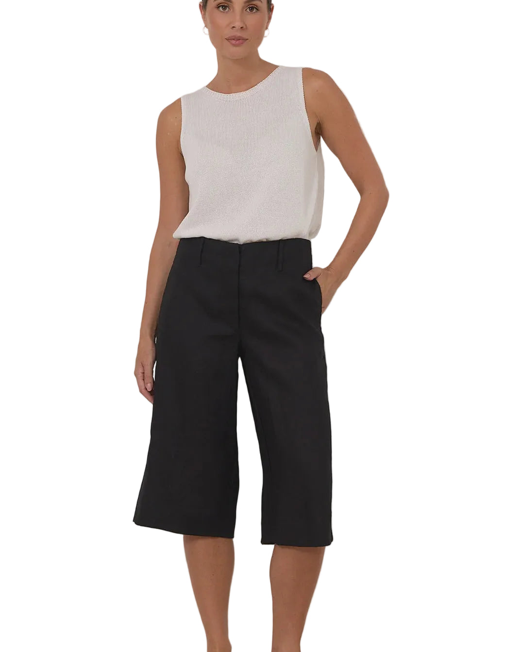 Jordana Longline Short Black Bottoms Adorne 8