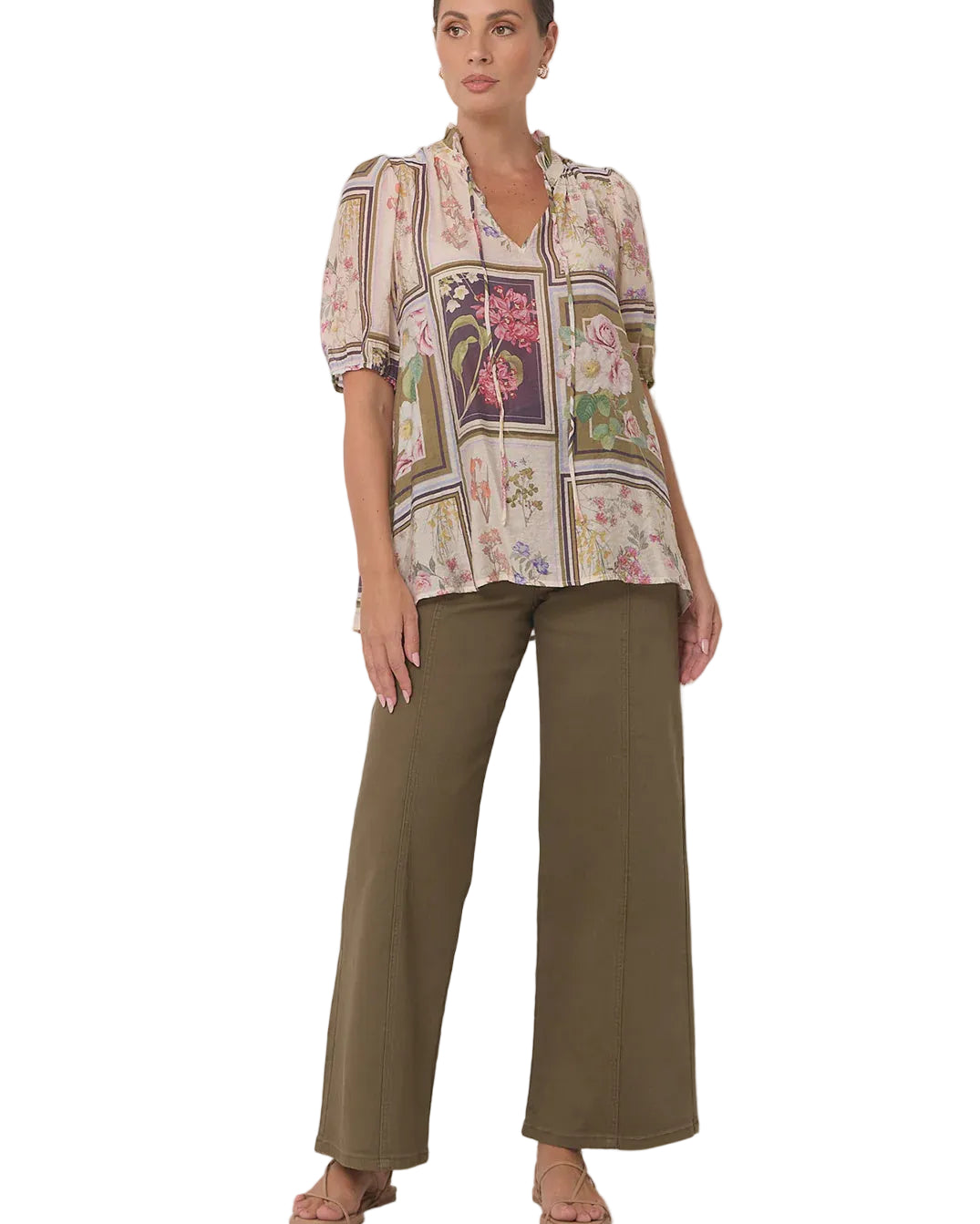 Sandra Austria Print Top - Global Free Style