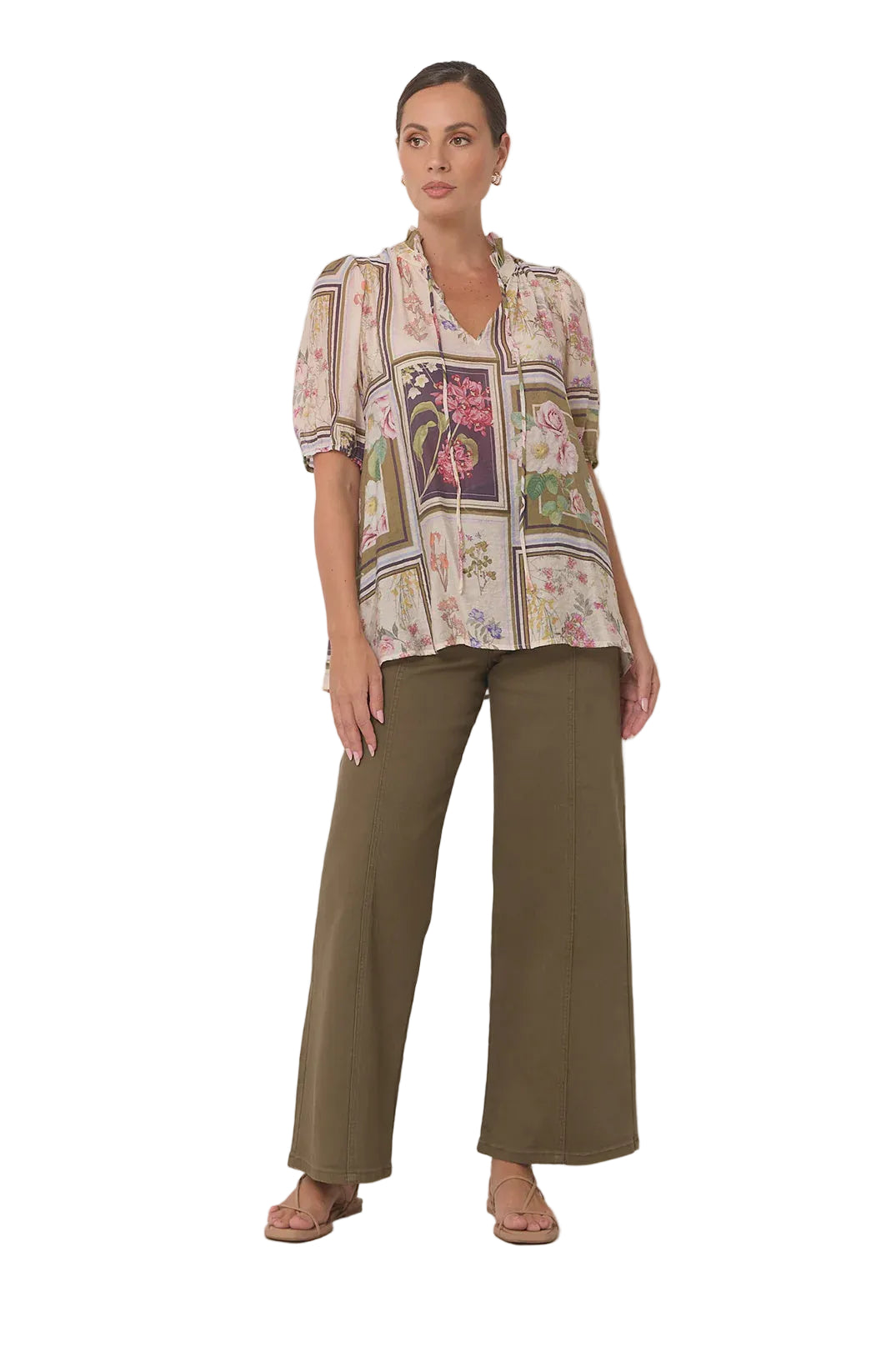 Sandra Austria Print Top - Global Free Style