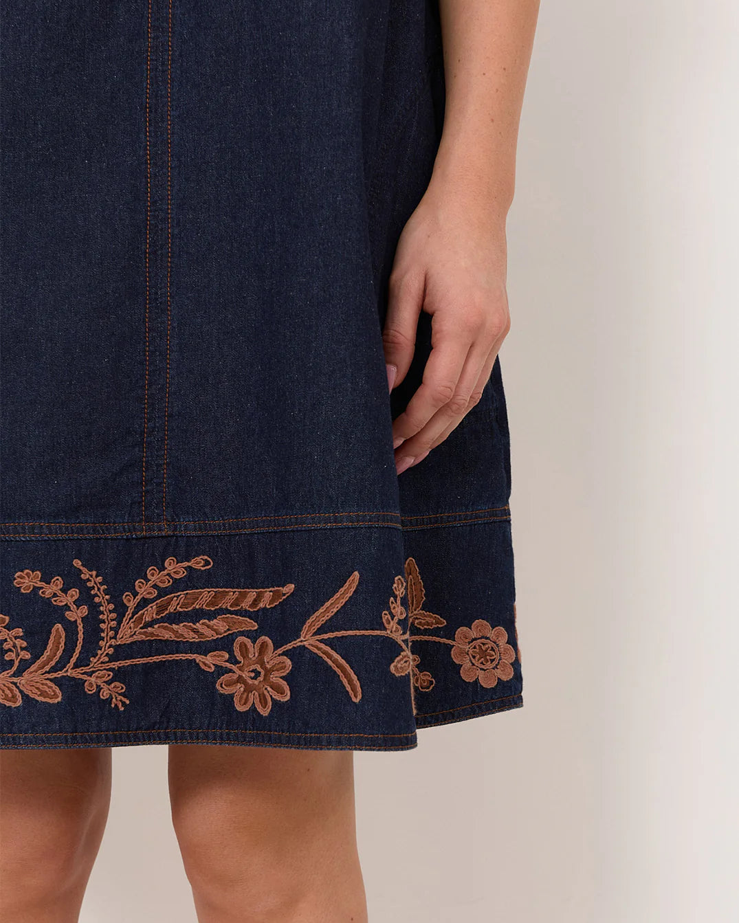 Lexi Light Weight Denim Short Dress Denim Dresses Adorne