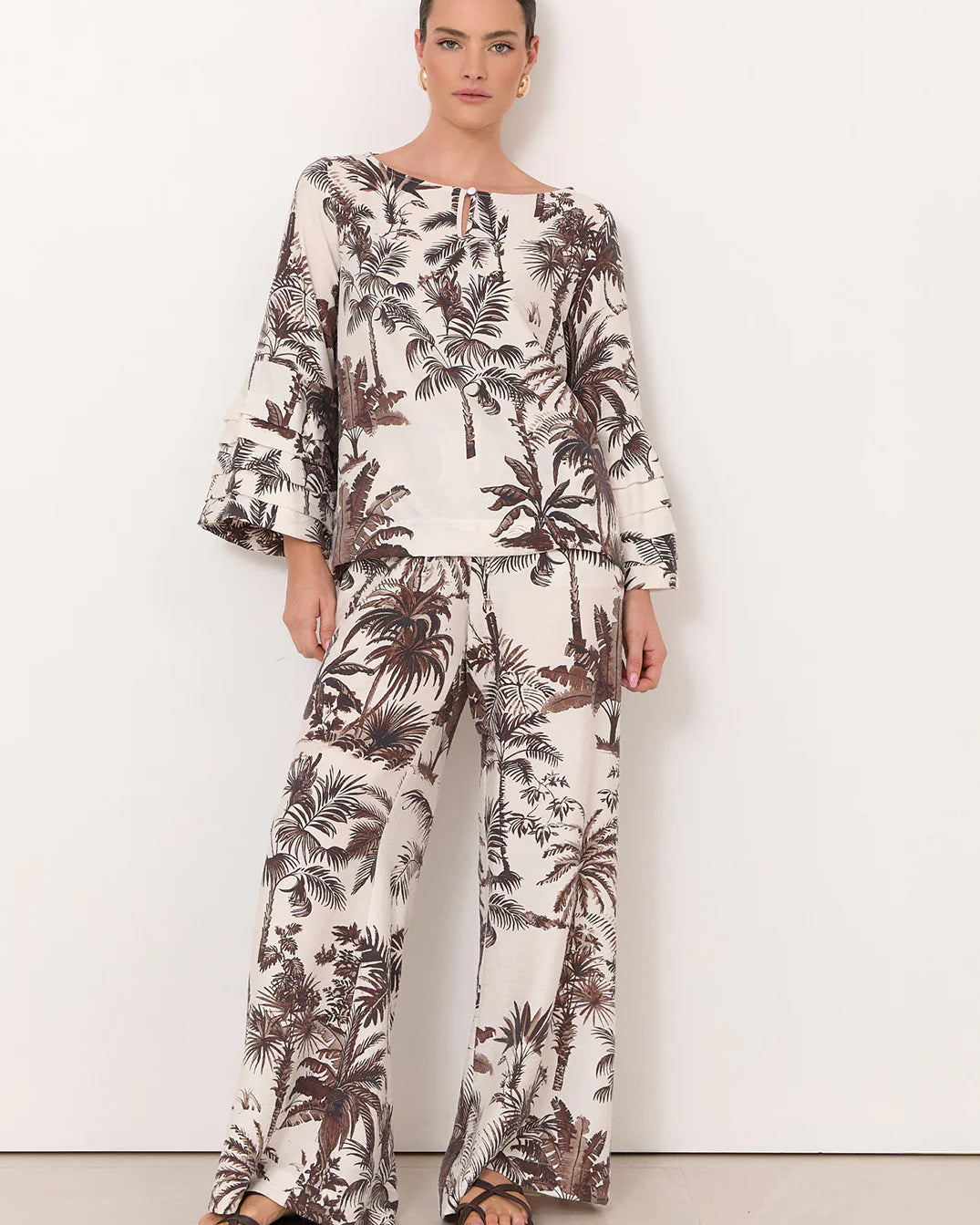 Etta Borneo Print Top Print Tops Adorne