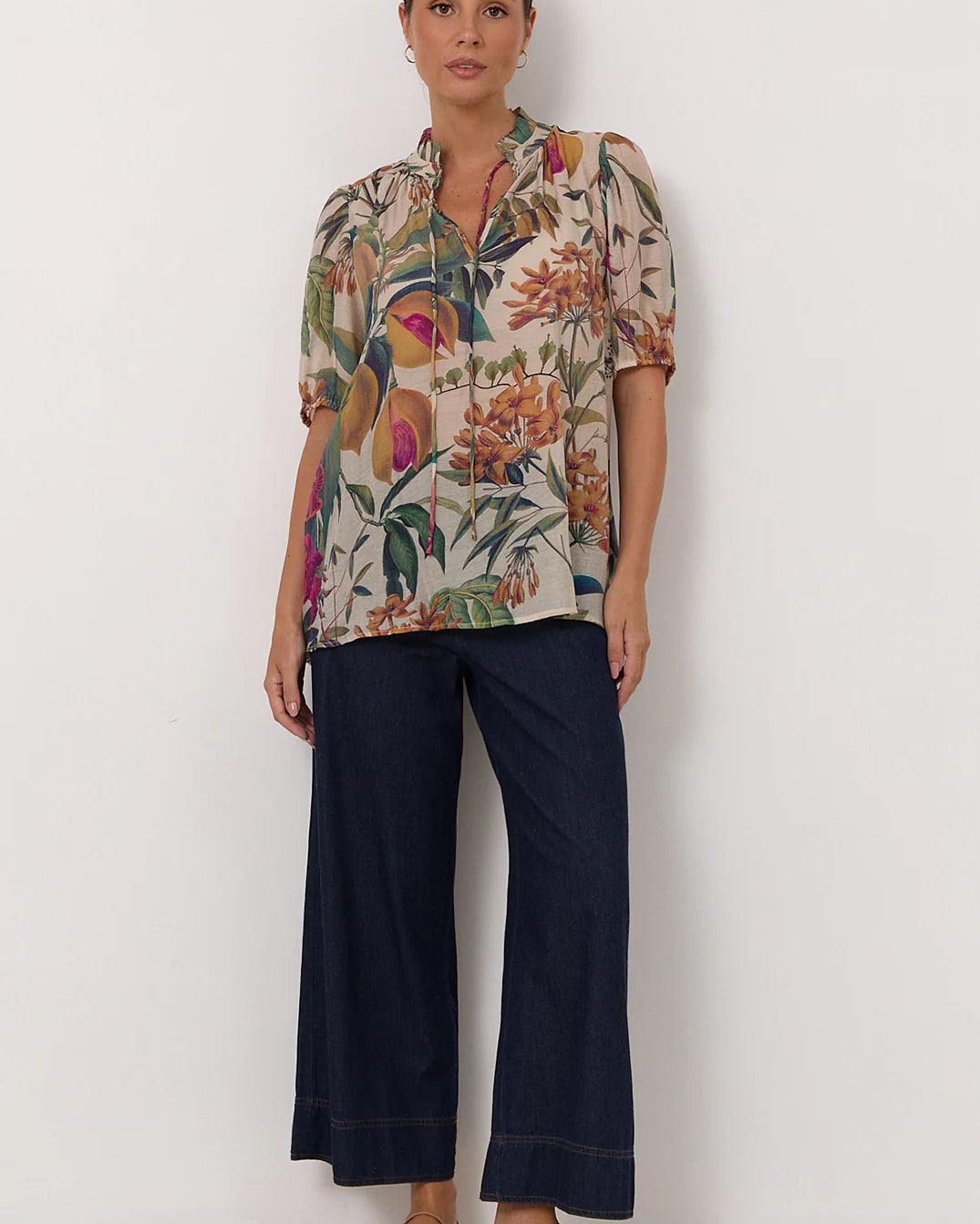 Sandra Seville Print Top Print Tops Adorne