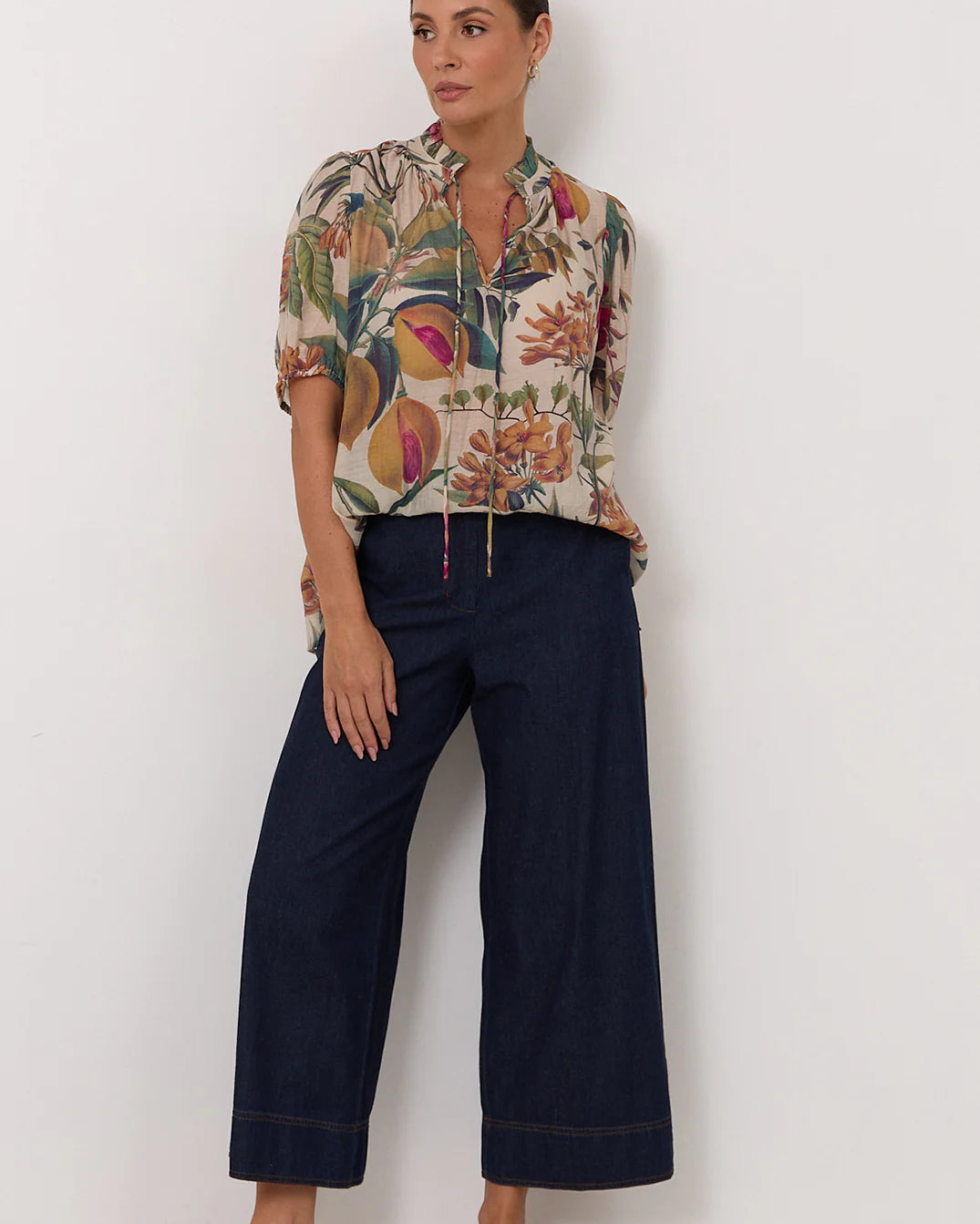 Sandra Seville Print Top Print Tops Adorne