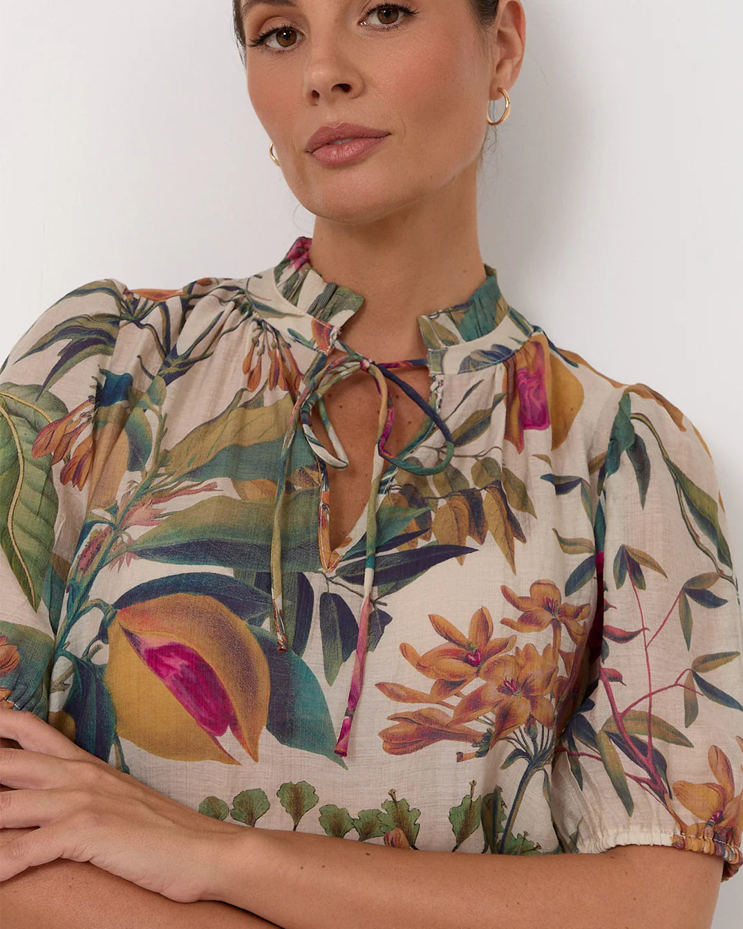 Sandra Seville Print Top Print Tops Adorne