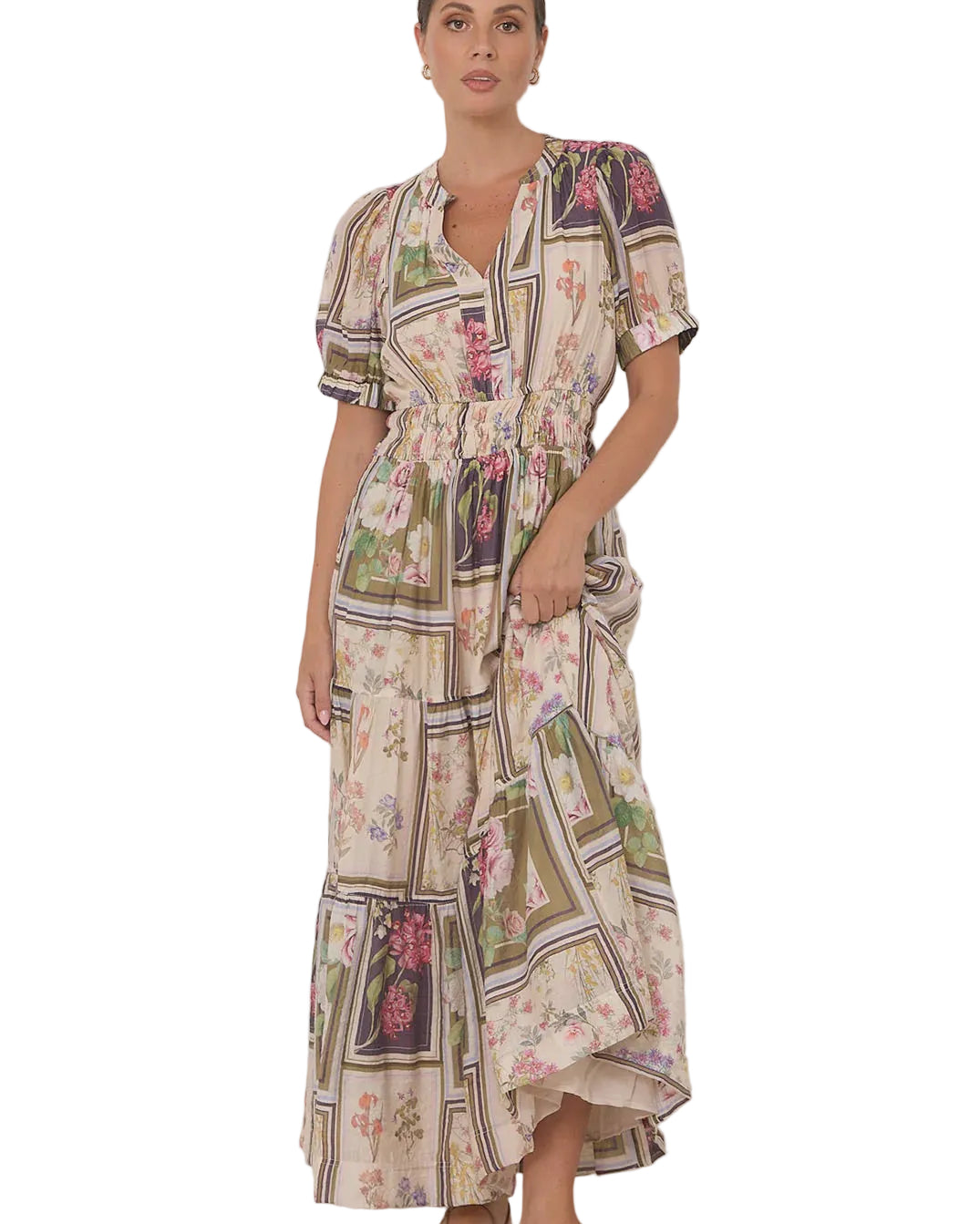 Violette Austria Print Maxi Dress - Global Free Style