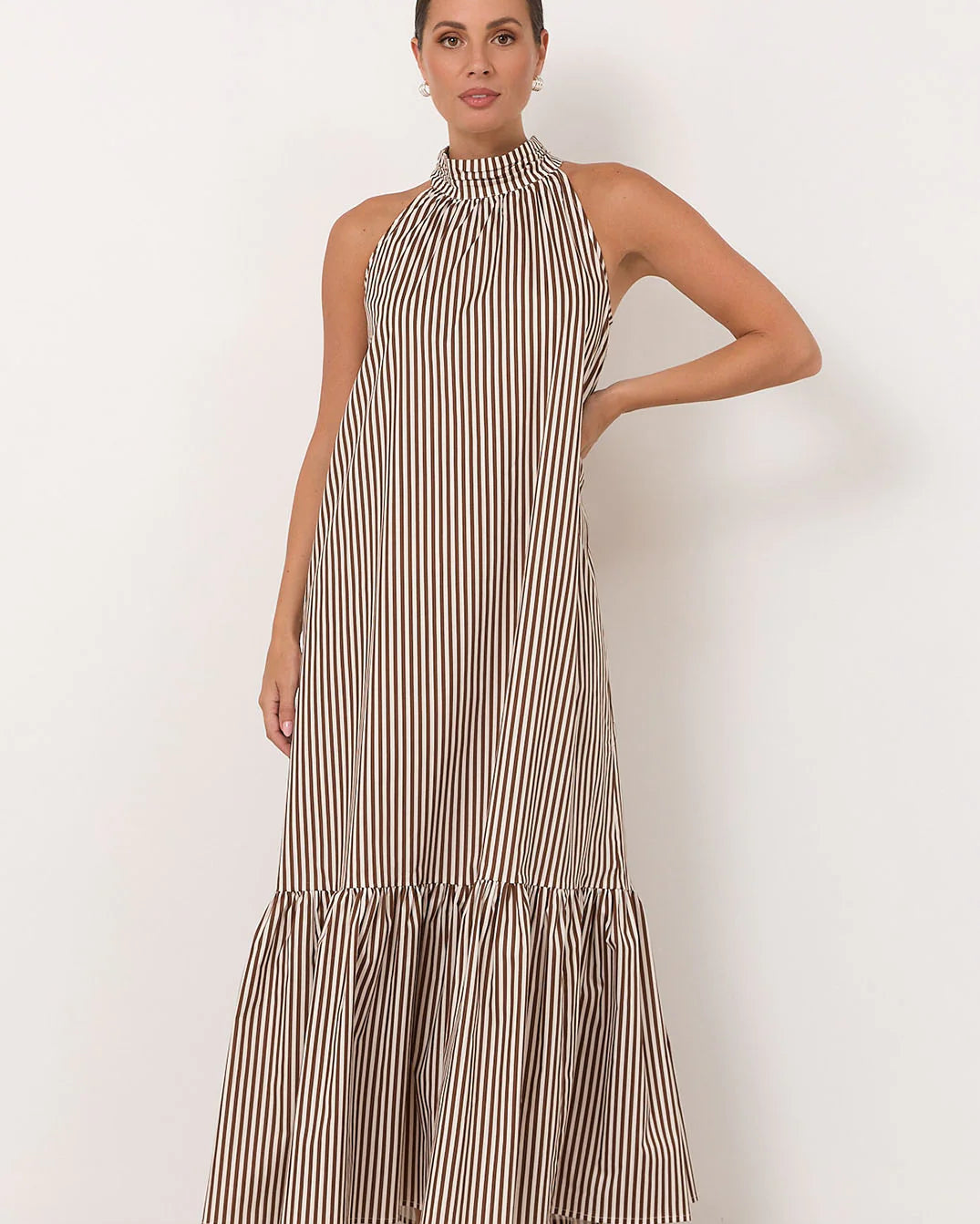 Rosa Stripe Maxi Dress Dresses Adorne