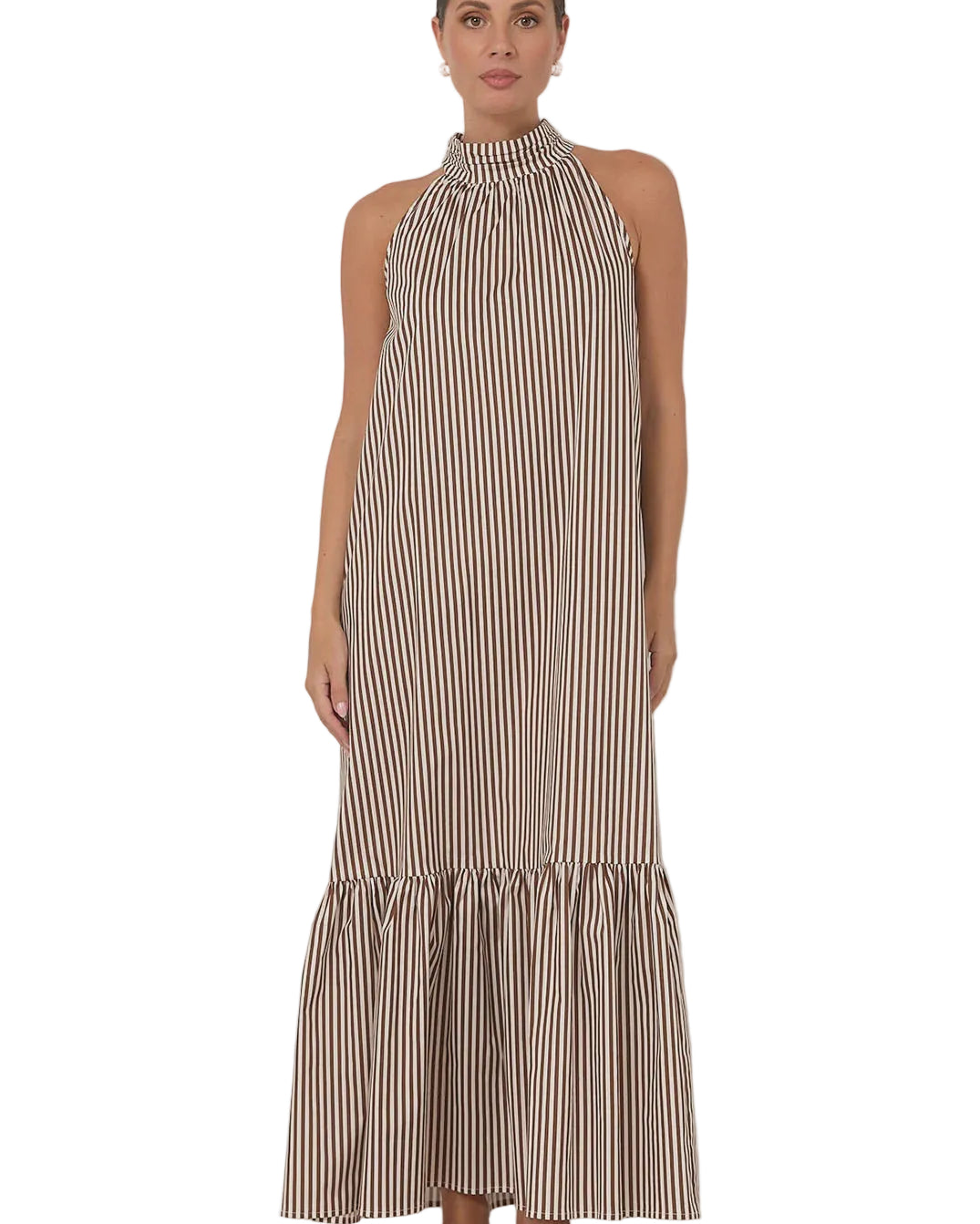 Rosa Stripe Maxi Dress Dresses Adorne S(8)