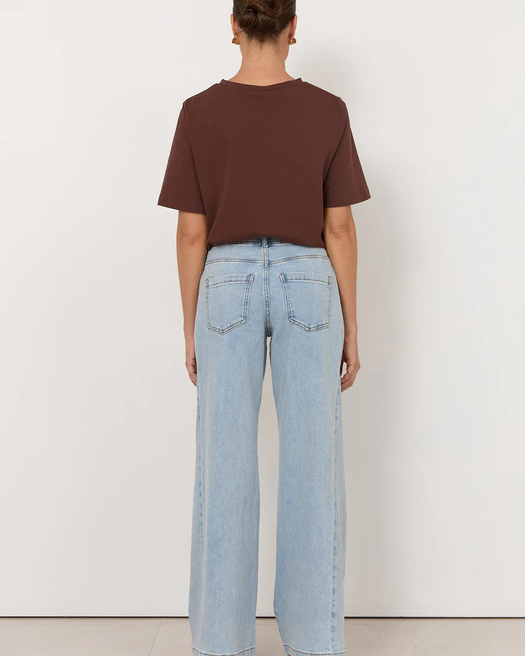 Kaylee Side Panel Detail Jeans Light Denim Bottoms Adorne