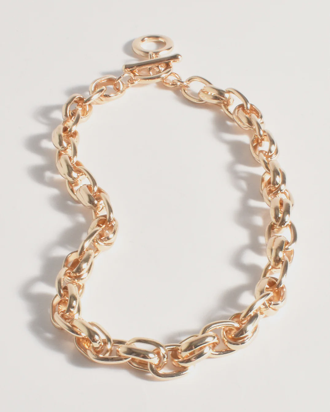 Double Link Chain Necklace Gold - Global Free Style