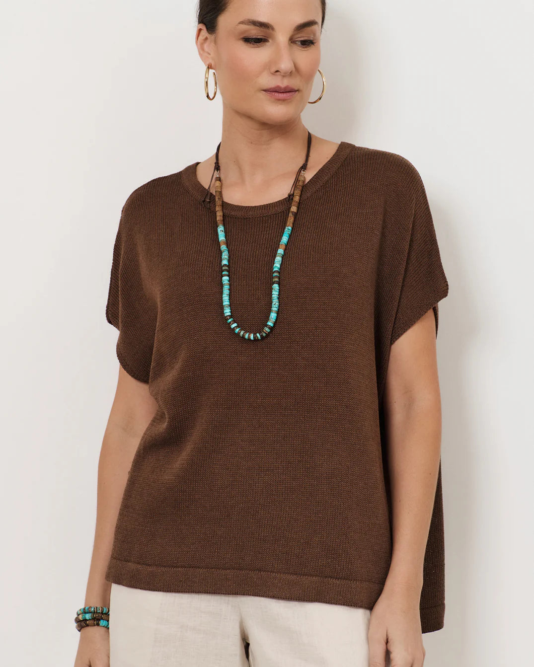 Stone and Timber tie Back Layering Necklace Necklaces Adorne