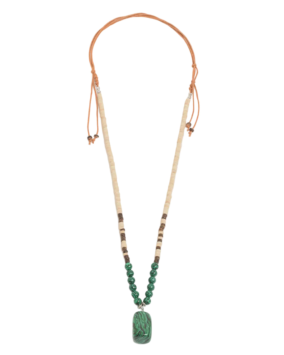 Pendant Drop Mix Materials Tie Back Necklace - Global Free Style