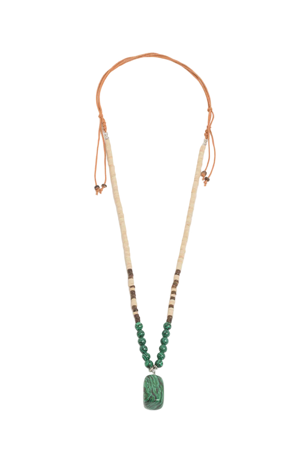 Pendant Drop Mix Materials Tie Back Necklace - Global Free Style