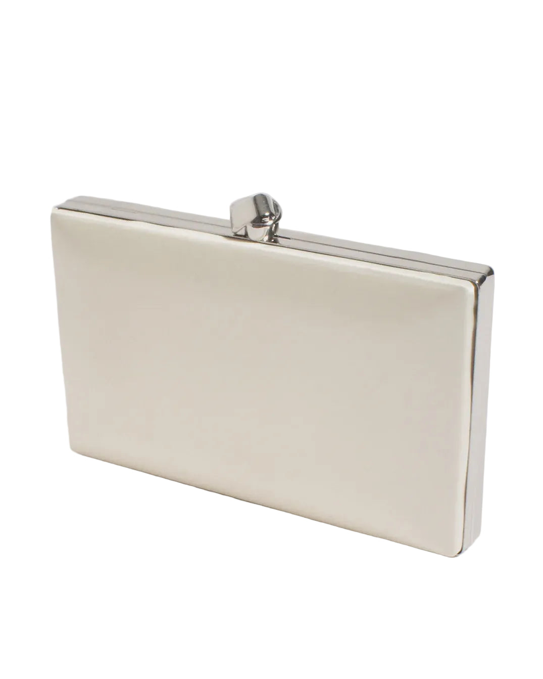 Mira Structured Clutch Cream Bags and Purses Adorne