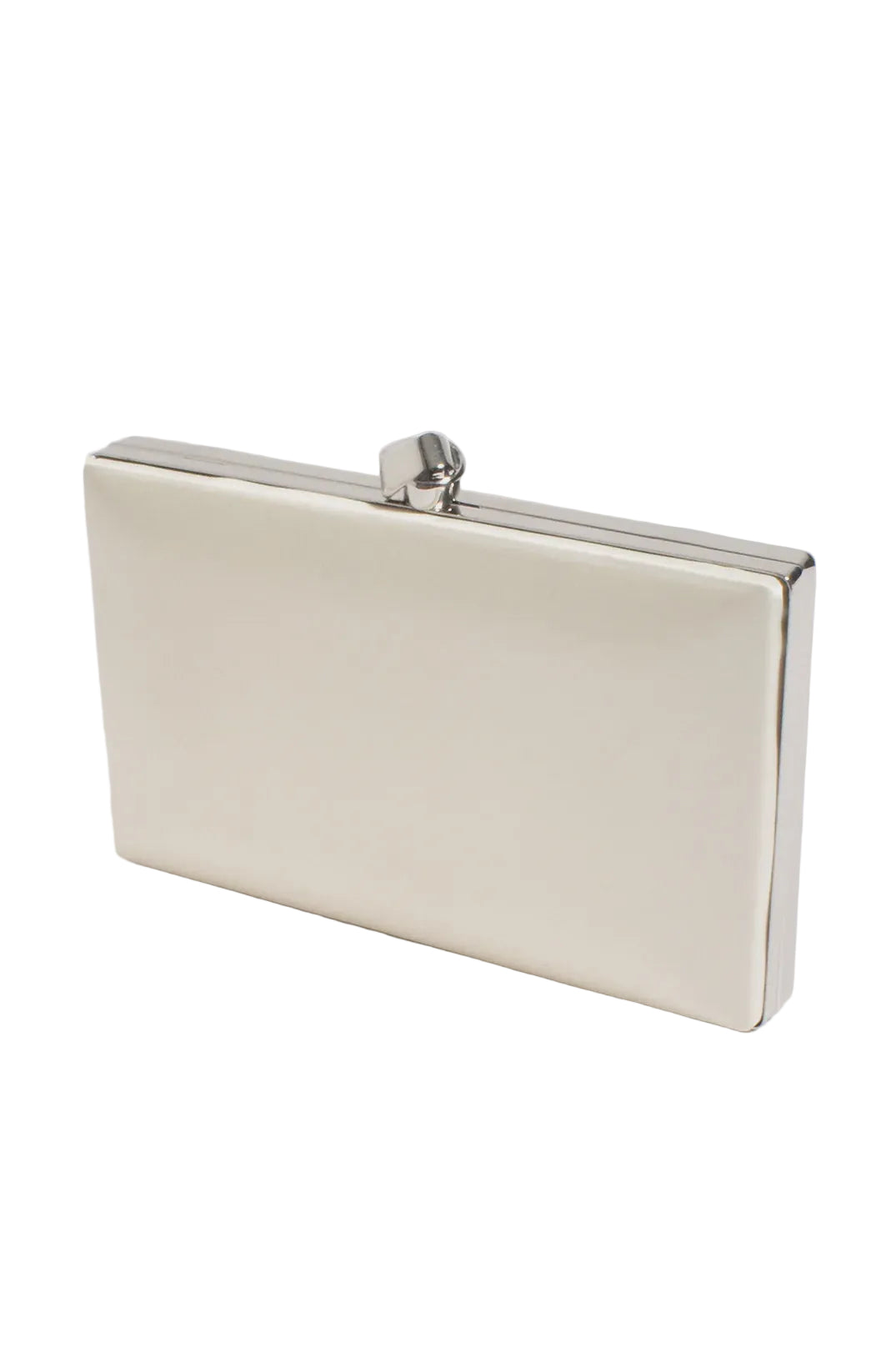 Mira Structured Clutch Cream Bags and Purses Adorne