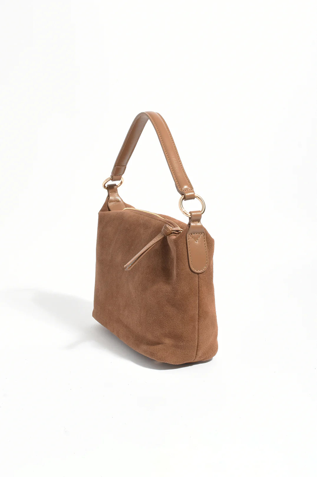 Jasmine Leather Suede Rectangle Mini Bag Camel Bags and Purses Adorne