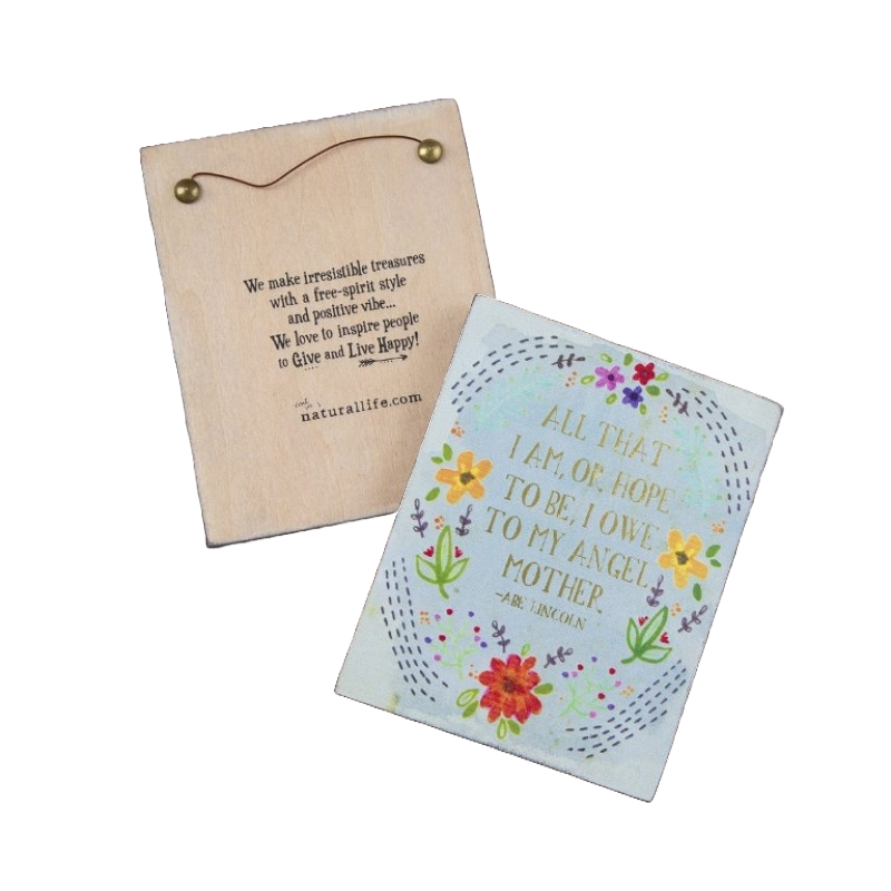 Happy Plaque All That I Am Gifts and Accessories Natural Life