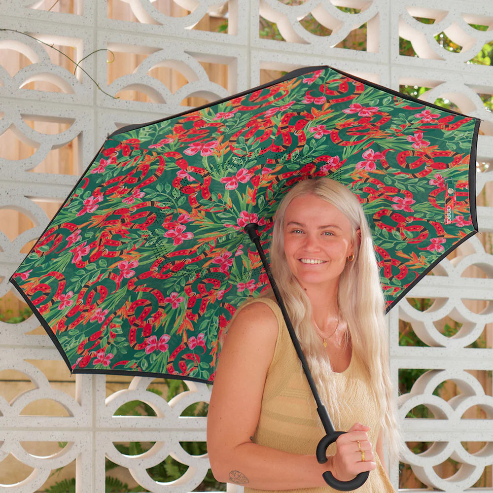 Reverse Umbrella Floral Puzzle Pink Umbrellas Annabel Trends