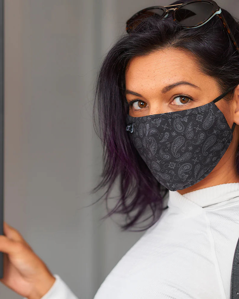Face Mask Paisley Black Gifts and Accessories Annabel Trends