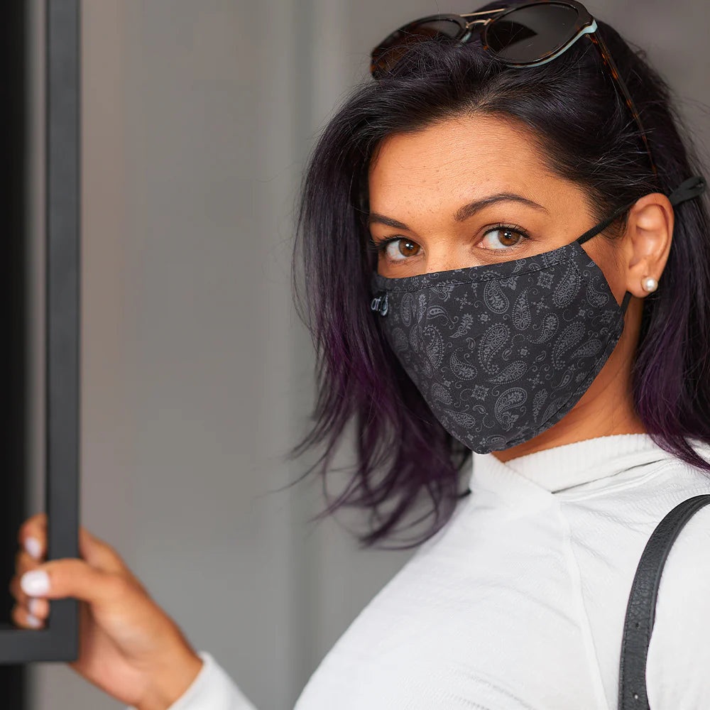 Face Mask Paisley Black Gifts and Accessories Annabel Trends