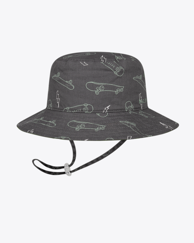 Gawler Boys Bucket Charcoal Kids Hats Dozer S (56CM)