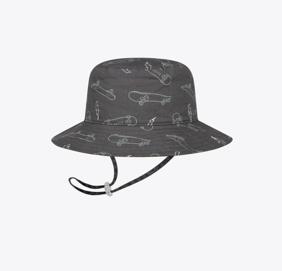 Gawler Boys Bucket Charcoal Kids Hats Dozer