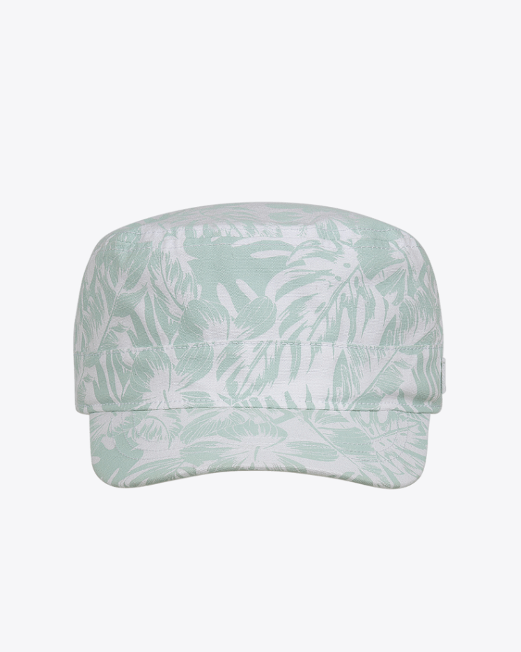 Womens Mao Cap Marley Topical White Hats & Millinery Kooringal