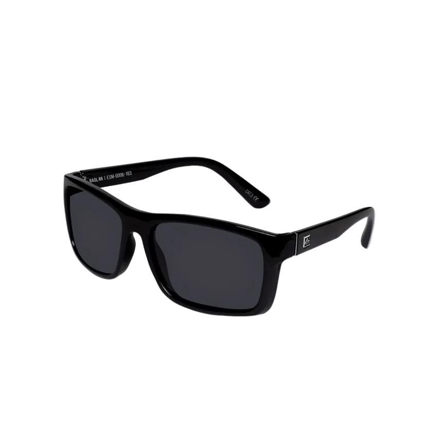 Raglan Mens Sunglass Black/Smoke Sunglasses & Glasses White Haven