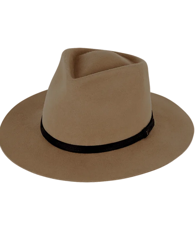 Goodwin Universal Wide Brim Fedora Driftwood Hats & Millinery Kooringal S