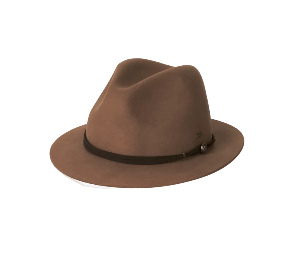 Ladies Mid Brim Matilda Hat Chocolate Hats & Millinery Kooringal Chocolate S (56cm)