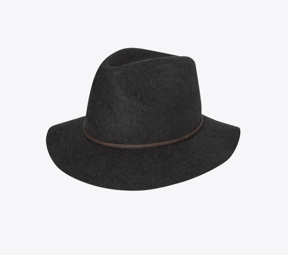 Mid Brim Fedora Rajah Char Marle Mens Hats Kooringal S(56cm)