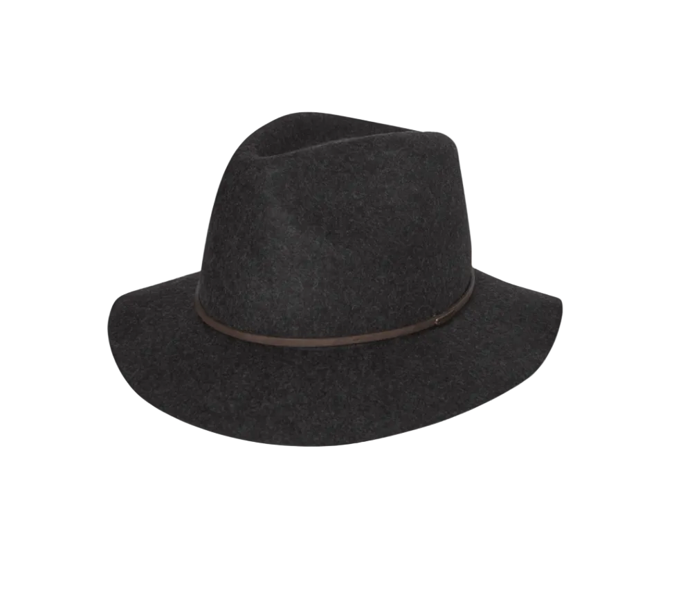 Mid Brim Fedora Rajah Char Marle Mens Hats Kooringal S(56cm)