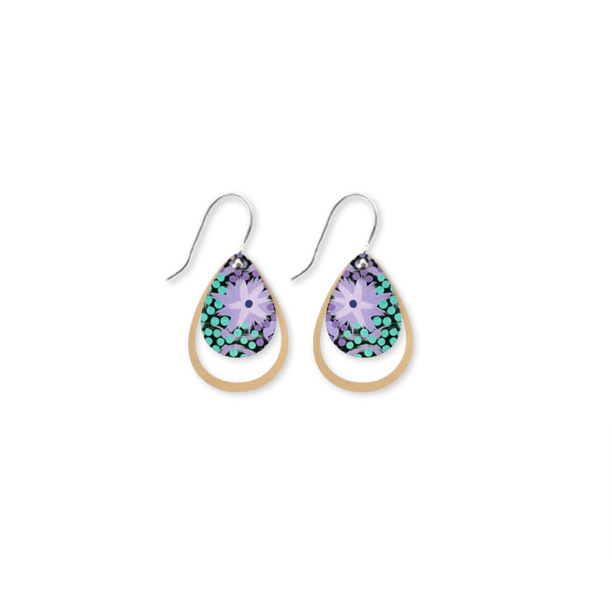 Azeza Possum Dreamtime Layered Iconic Outline Drop Earrings - Global Free Style
