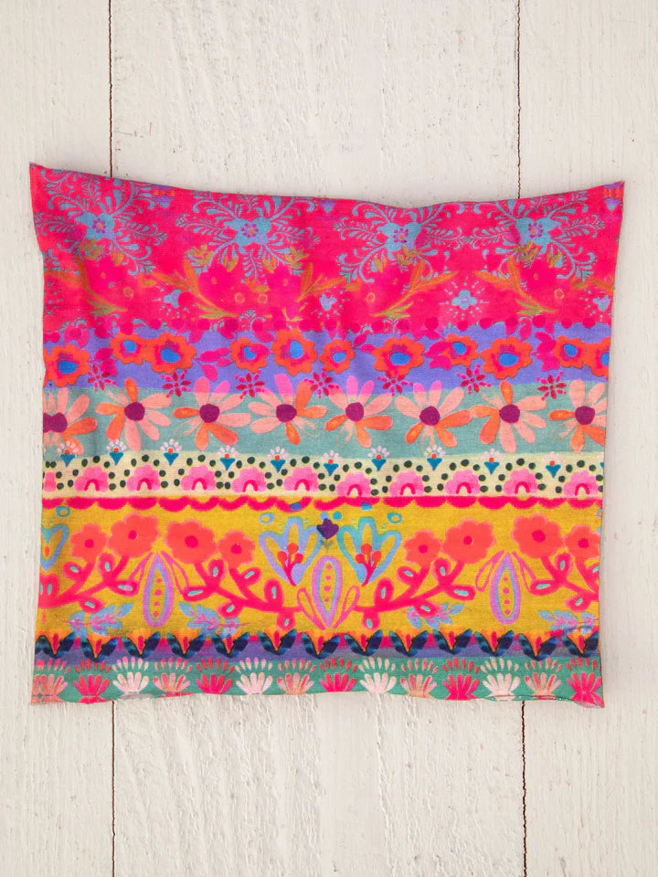 Boho Bandeau Half Pink Om Border Bandeau Natural Life