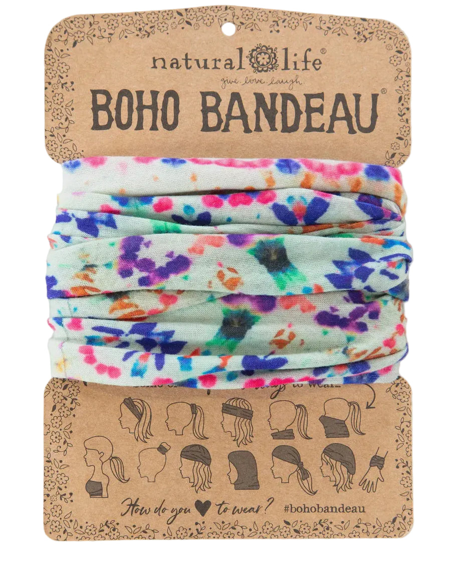 Boho Bandeau Dark Cream Tie Dye Bandeau Natural Life