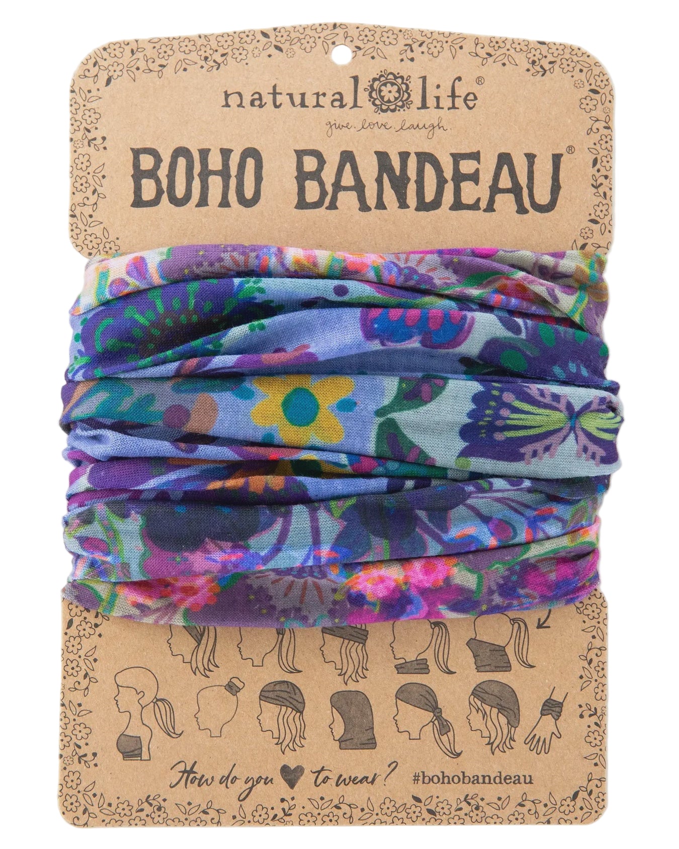Boho Bandeau Border Folk Garden Bandeau Natural Life