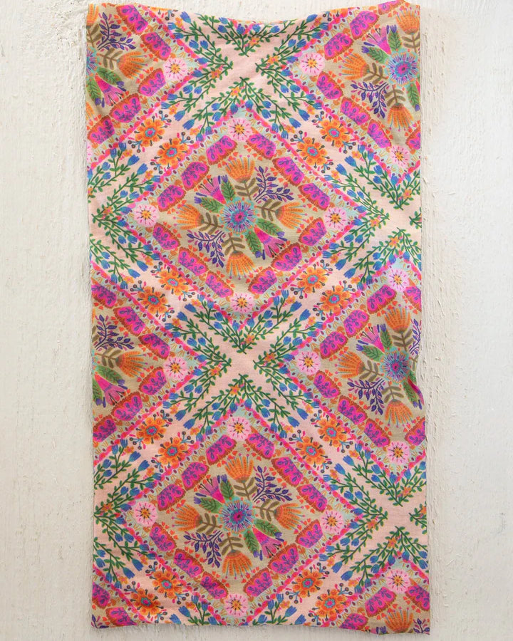 Boho Bandeau Pink Floral Diamonds Bandeau Natural Life