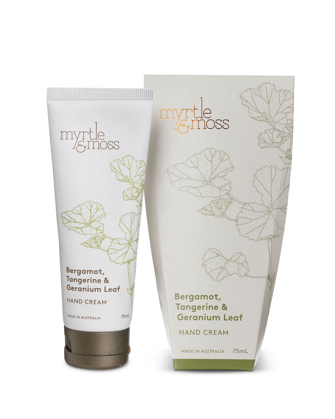 Hand Cream 75g Bergamot Rind, Tangerine And Geranium Leaf Body Myrtle & Moss