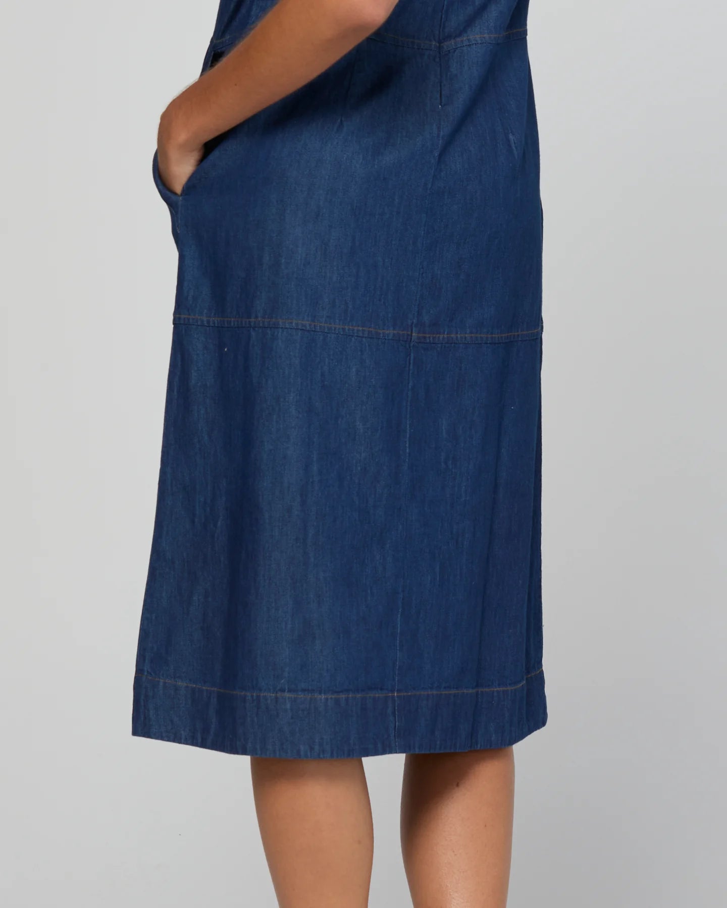 Fumi Dress Dark Denim Dresses Boom Shankar