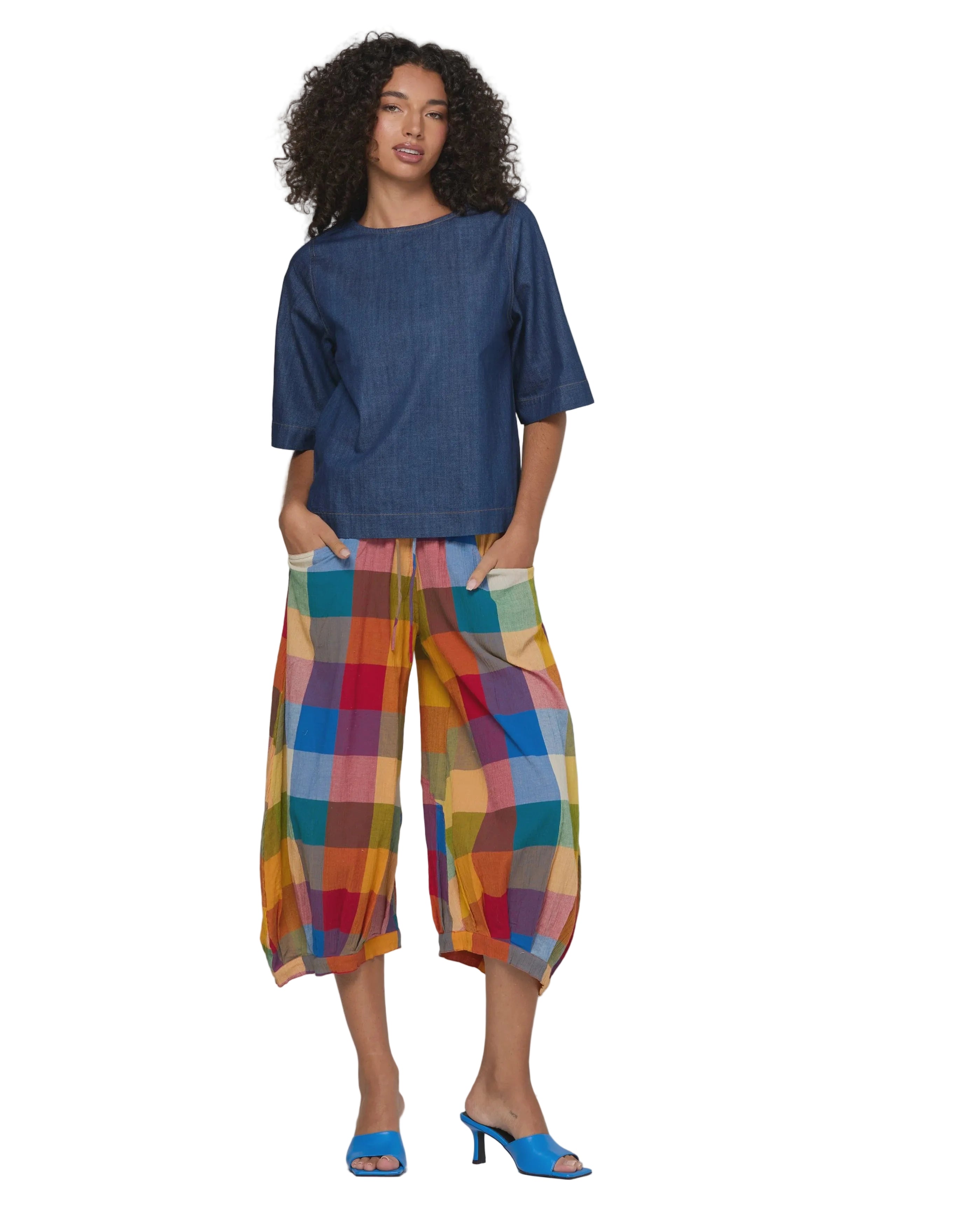Guru Pant Kingston Check Bottoms Boom Shankar 6