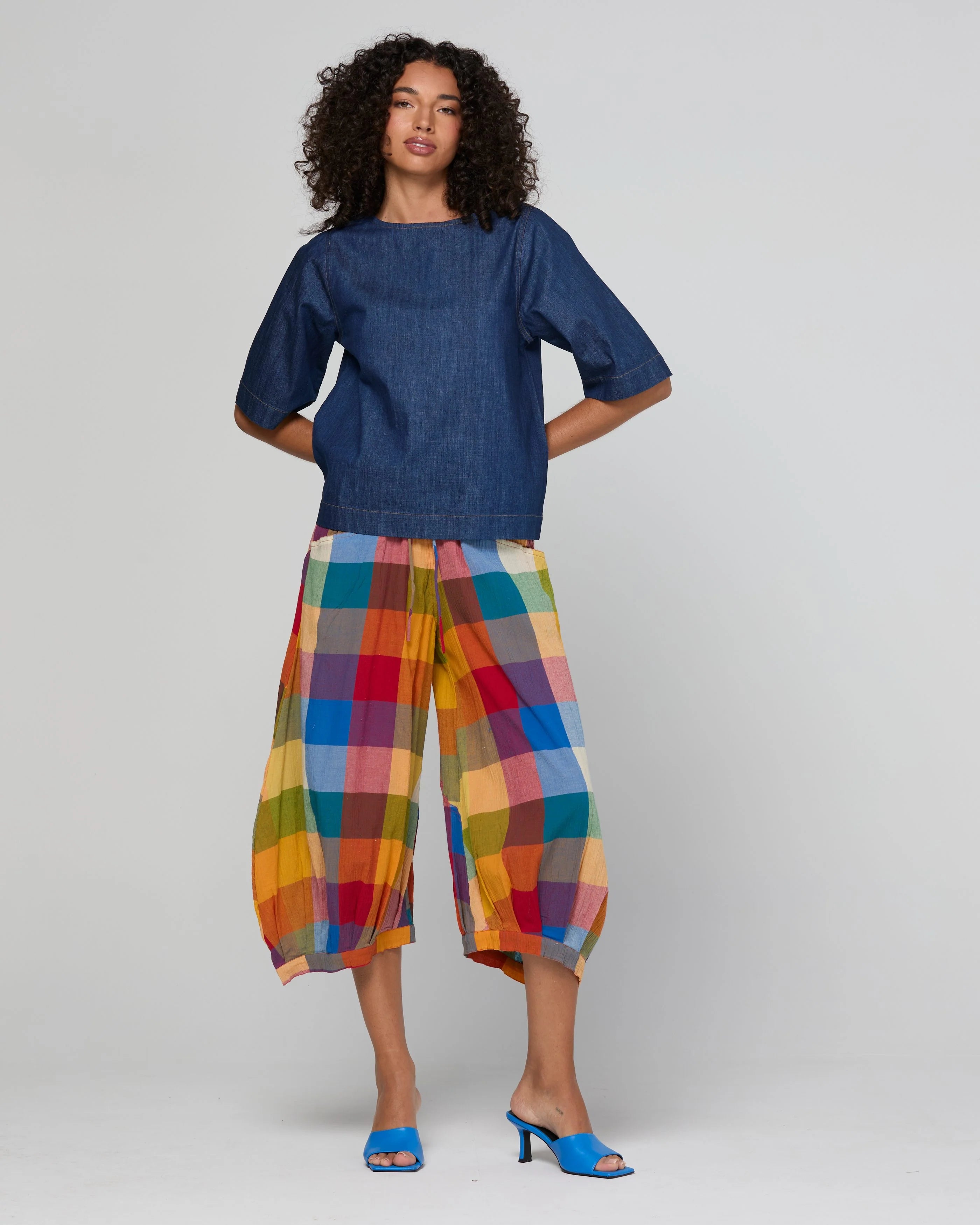 Guru Pant Kingston Check Bottoms Boom Shankar