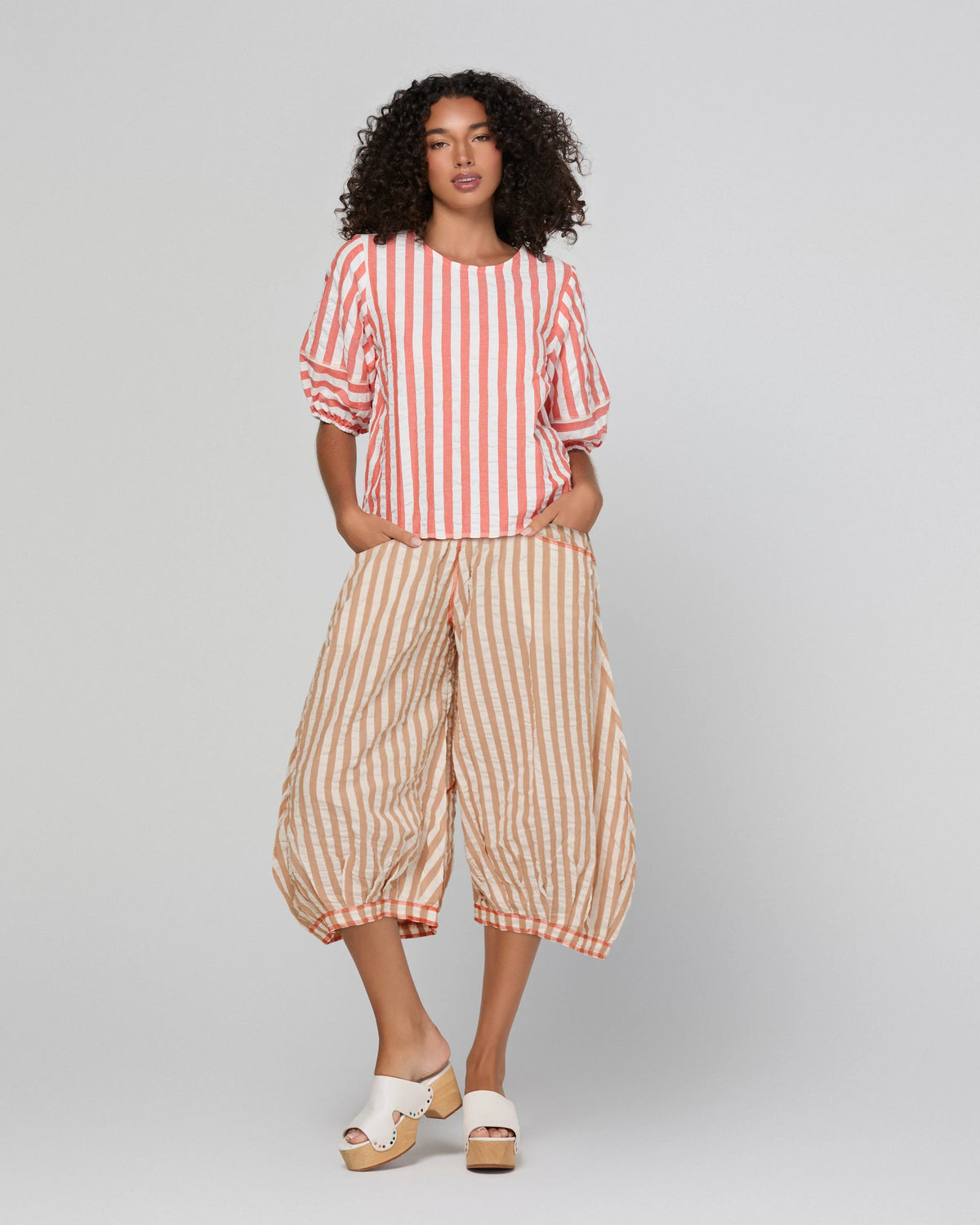 Ava Top Watermelon Stripe Tops Boom Shankar